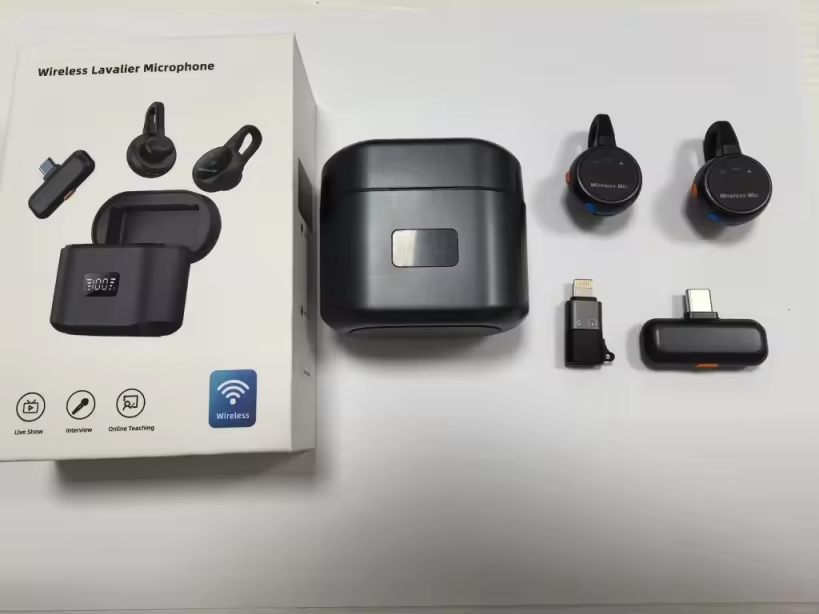 Noor Gadget, Special Audio Smart Wirless Mic Live Broadcast Audio Video Recording Best Selling Product  Mic 2.4G Lavalier Wireless Microphone