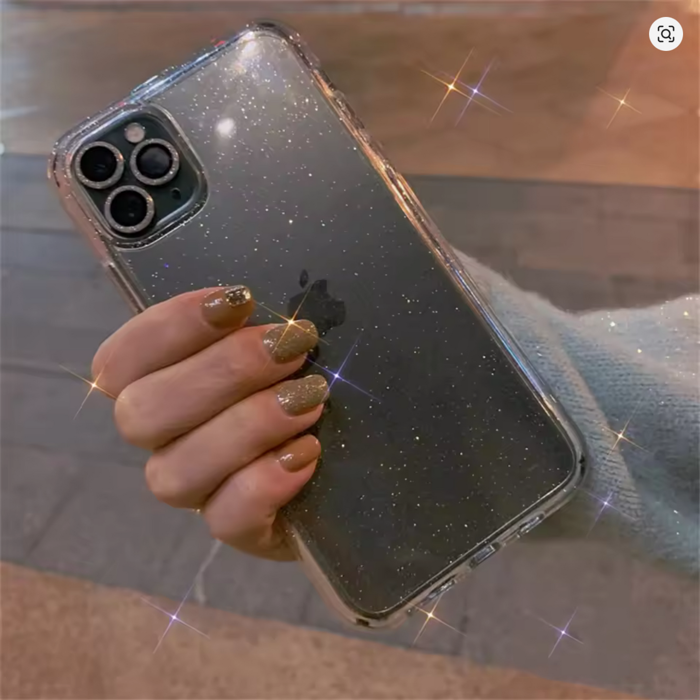 Original Stone Diamond Fancy Sapphire Glass Camera Lens Protector for iPhone 12 to 16 Pro Max – Premium 9H Tempered Glass, Anti-Scratch & Shockproof