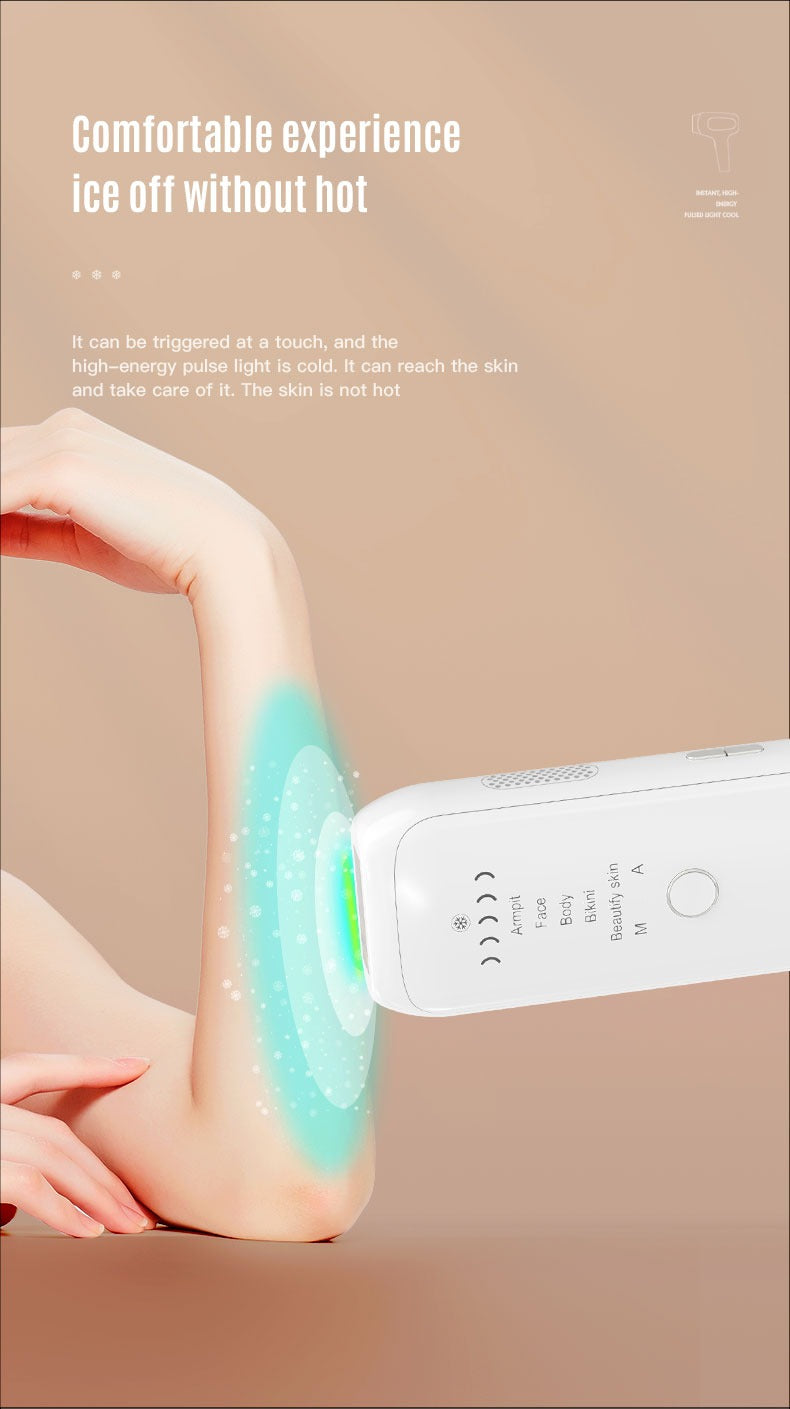 Permanent Hair Removal Unlimited Flash Lifetime Use Unlimited flash times Sapphire ice-cooling feature Skin rejuvenation + hair removal function Adjustable 5 intensity levels White in stock 1 years Official Warranty