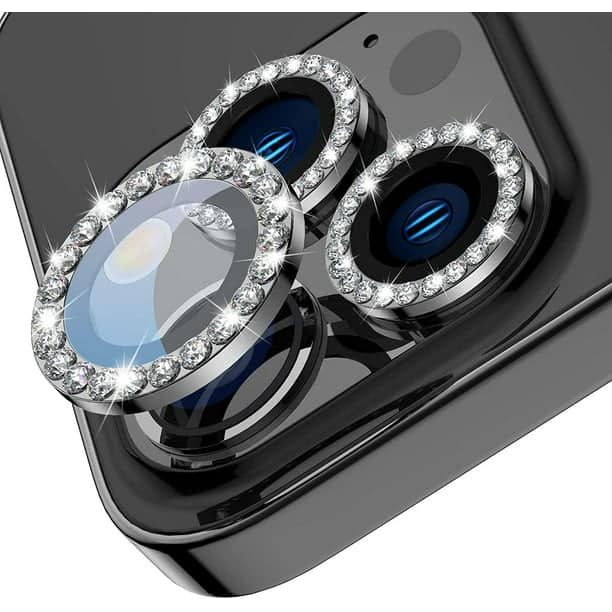 Original Stone Diamond Fancy Sapphire Glass Camera Lens Protector for iPhone 12 to 16 Pro Max – Premium 9H Tempered Glass, Anti-Scratch & Shockproof