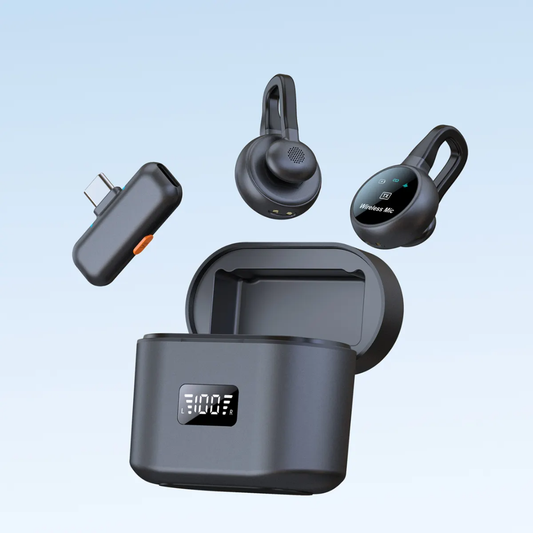 Noor Gadget, Special Audio Smart Wirless Mic Live Broadcast Audio Video Recording Best Selling Product  Mic 2.4G Lavalier Wireless Microphone