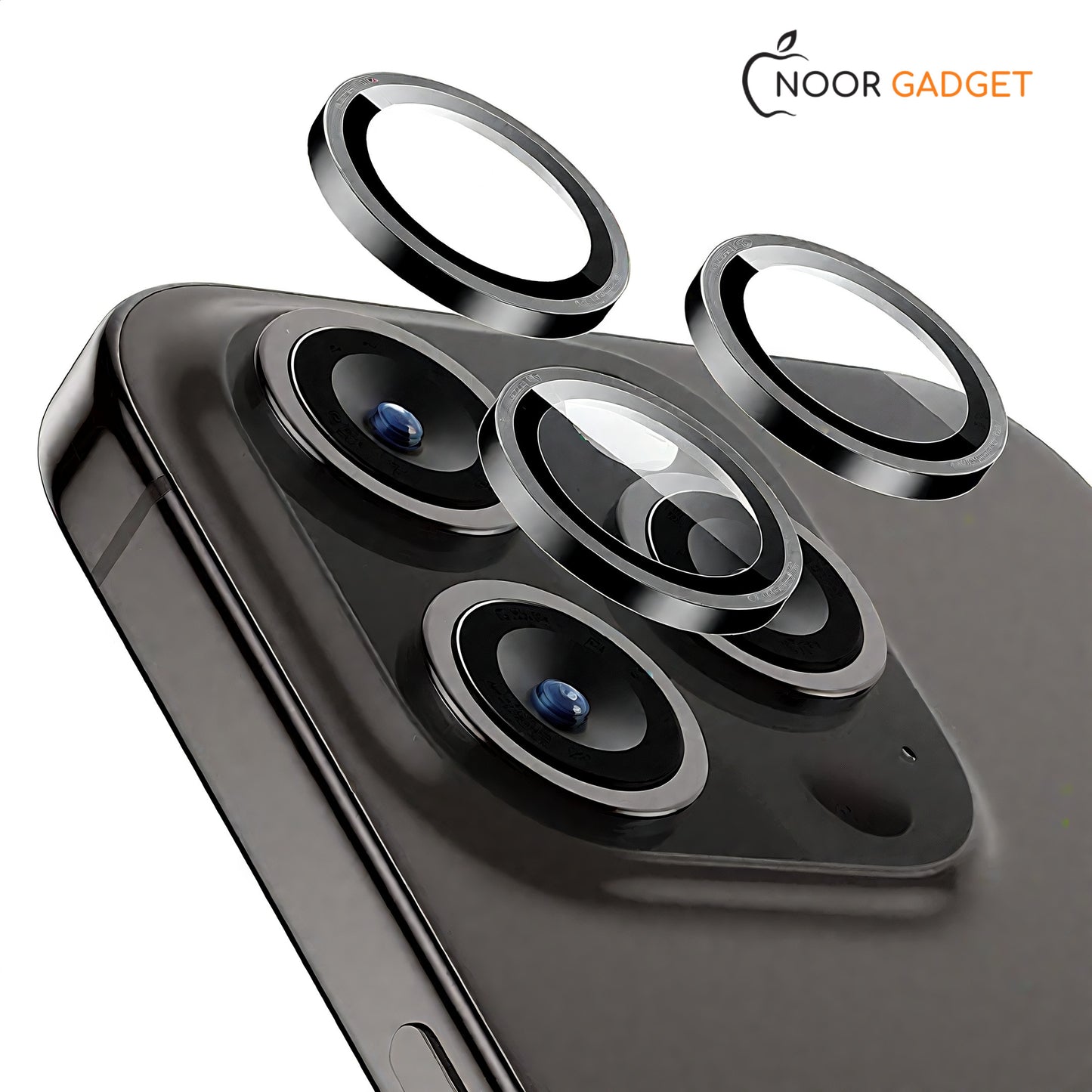 Sapphire Glass iPhone Camera Lens Protector (12 to 16 Pro Max) - 9H Hardness, 2X Explosion-Proof