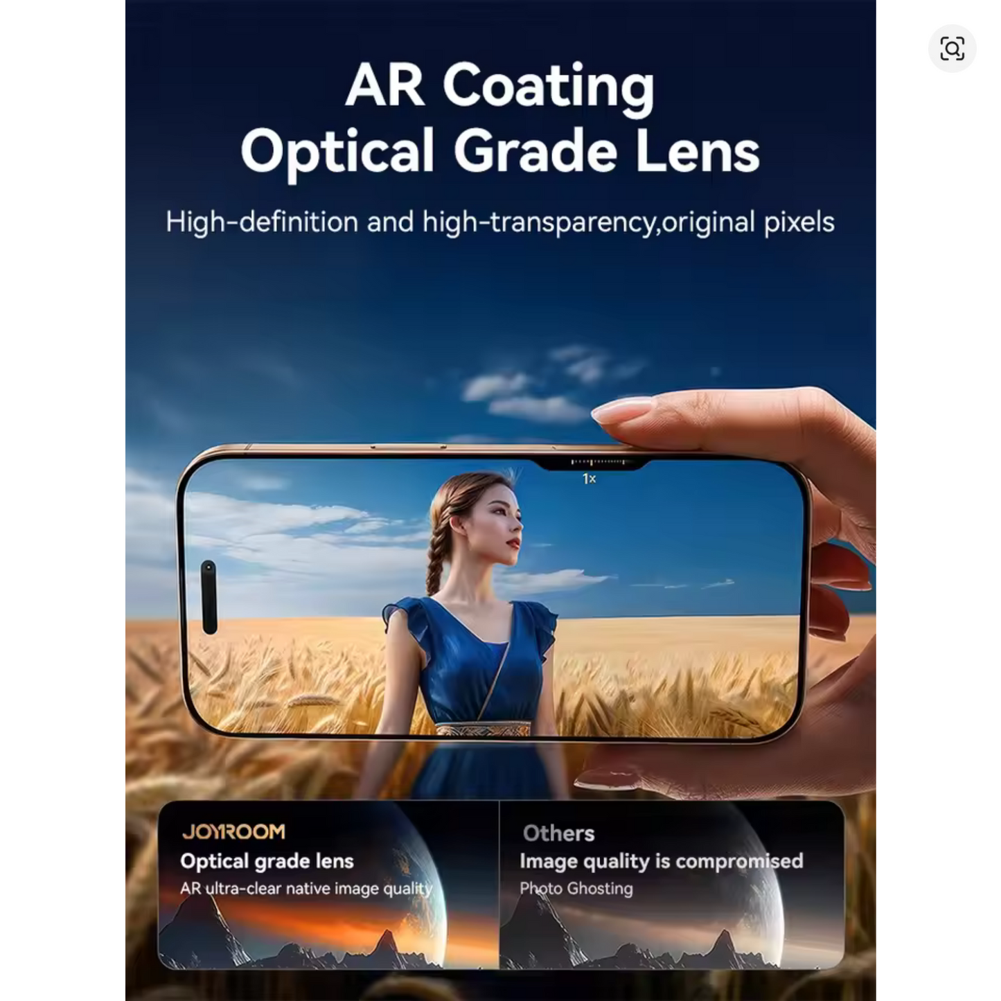 Sapphire Glass iPhone Camera Lens Protector (12 to 16 Pro Max) - 9H Hardness, 2X Explosion-Proof
