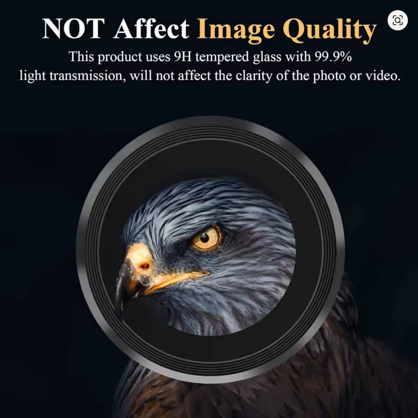Sapphire Glass iPhone Camera Lens Protector (12 to 16 Pro Max) - 9H Hardness, 2X Explosion-Proof