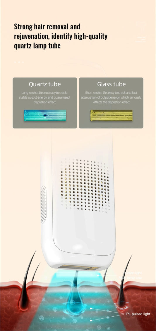 Permanent Hair Removal Unlimited Flash Lifetime Use Unlimited flash times Sapphire ice-cooling feature Skin rejuvenation + hair removal function Adjustable 5 intensity levels White in stock  1 years Official Warranty