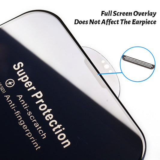 Premium Anti-Fingerprint Tempered Glass Screen Protector with Full Arc Edge