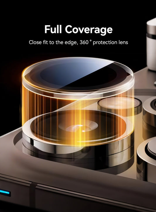 Sapphire Glass iPhone Camera Lens Protector (12 to 16 Pro Max) - 9H Hardness, 2X Explosion-Proof